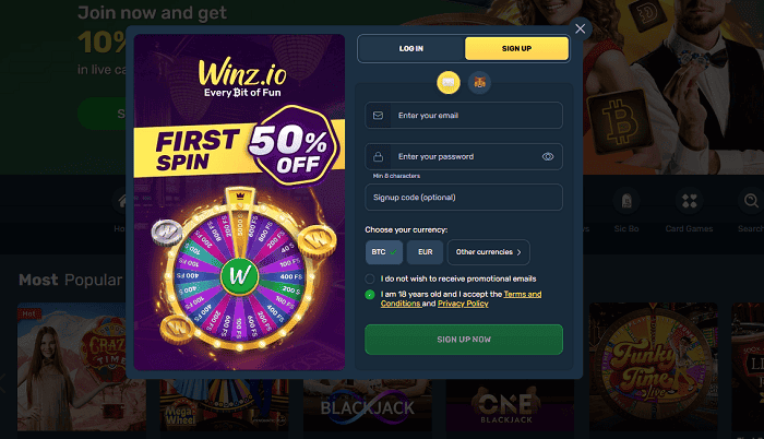 Is Winz.io Casino legit? Get free spins welcome bonus!