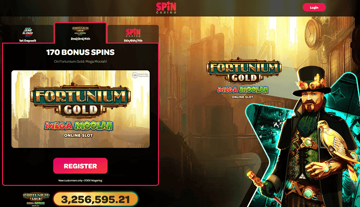 Deposit one dollar to get bonus spins!