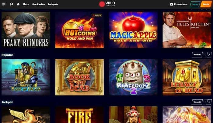 Wild Tokyo Casino Review 150 free spins and 100% free bonus