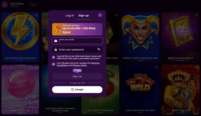 Spinania Registration and Login - claim free bonuses! 