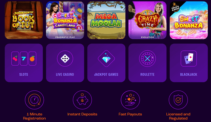 Wheelz Casino Games - slots, table games, jackpots, live dealer 