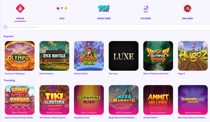 Spinz Live Casino and Mobile App 