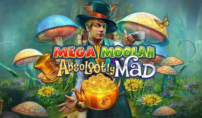 Play Absolootly Mad Mega Moolah with free spins! 