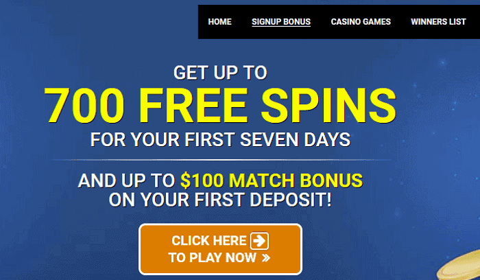 Get 700 free spins and $100 bonus on your first deposit at Quatro Casino 