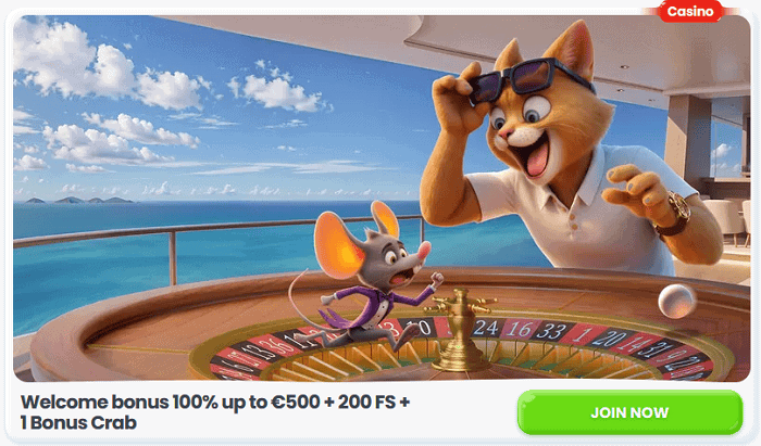 Interfaccia del bonus di benvenuto di Cazimbo Casino che mostra i pacchetti per i primi quattro depositi