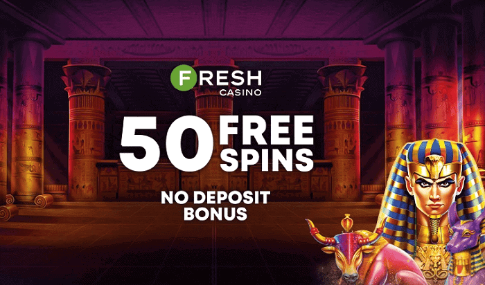 Play 50 free spins at Fresh Casino - no deposit required!