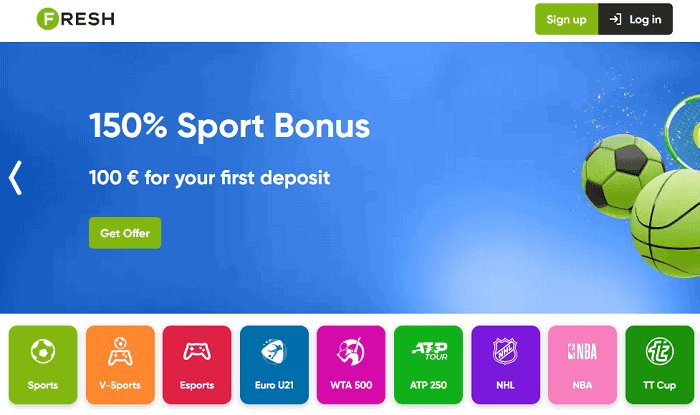 FRESH Casino Welcome Bonus 