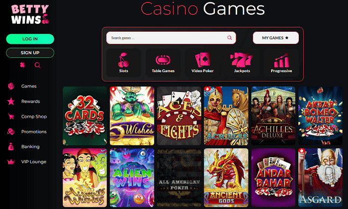 BettyWins RTG Casino 