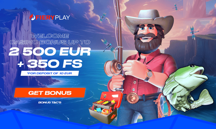Fiery Play 350 free spins and 2500 EUR welcome bonus 