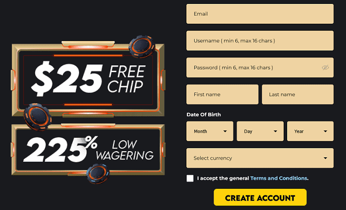 Orbit Spins Sign Up Bonus 