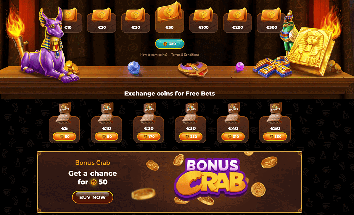 AmunRa Free Bonus Crab 