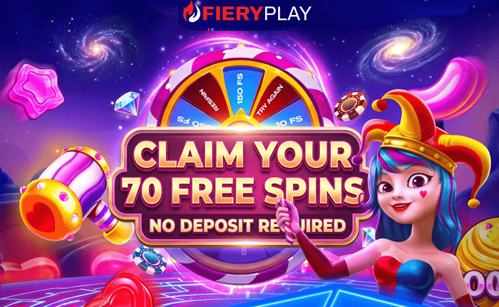 Create your account at Fieryplay and collect free spins, no deposit needed! 