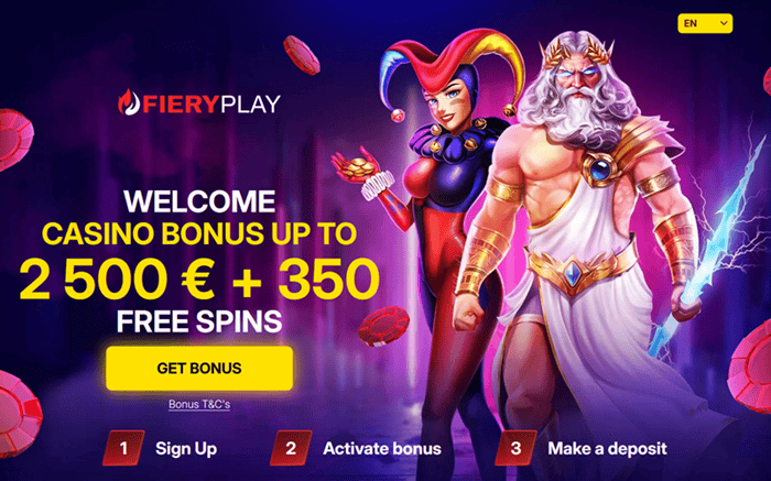 Claim exclusive welcome bonus at FieryPlay Casino and Sportsbook 