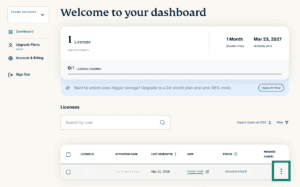 ExpressVPN Teams account dashboard.