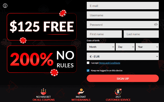 Casino Extreme Register and Login 
