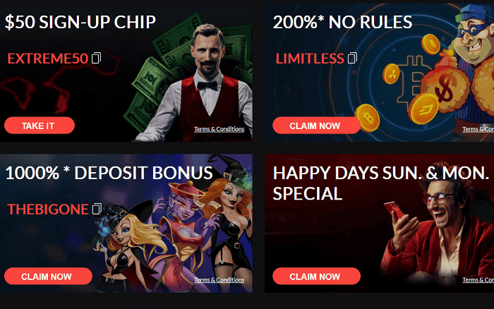 Casino Extreme Bonuses 