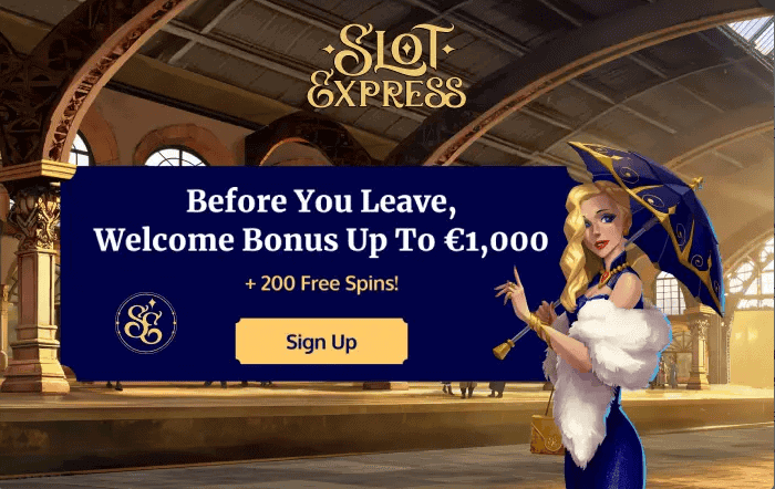 Slot Express Casino 200 free spins and 1000 euro bonus