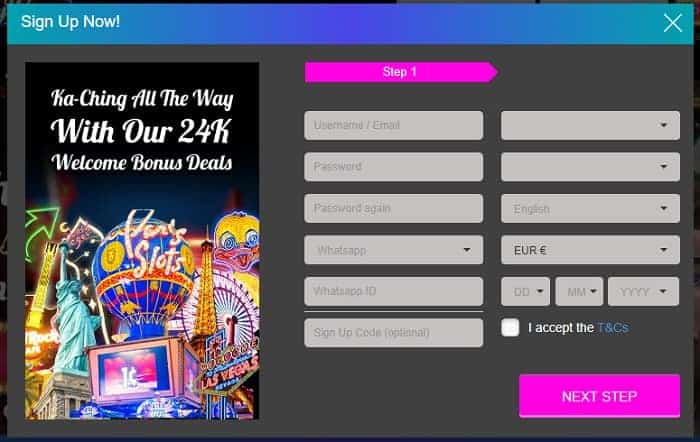 Create your account 