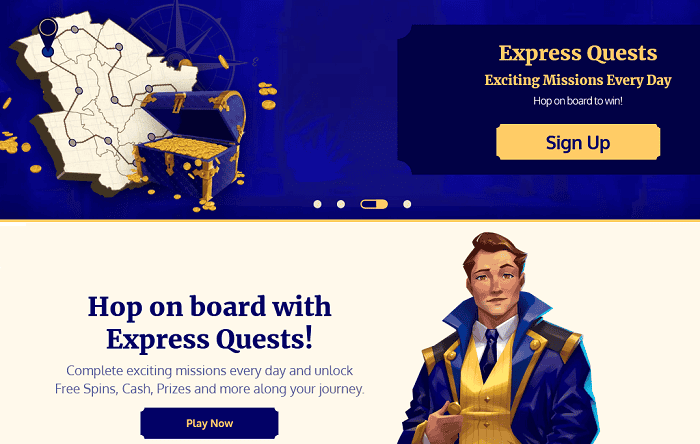 Slot Express Casino 200 Free Spins and 1000 EUR Welcome Bonus after Deposit 