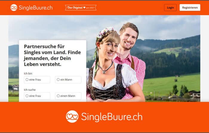SingleBuure.ch – Die Schweizer Singlebörse für alle, die das Landleben lieben