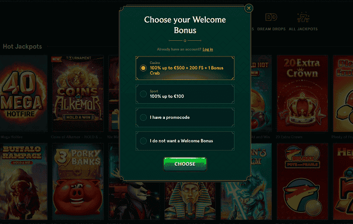 Open Your Player Account 