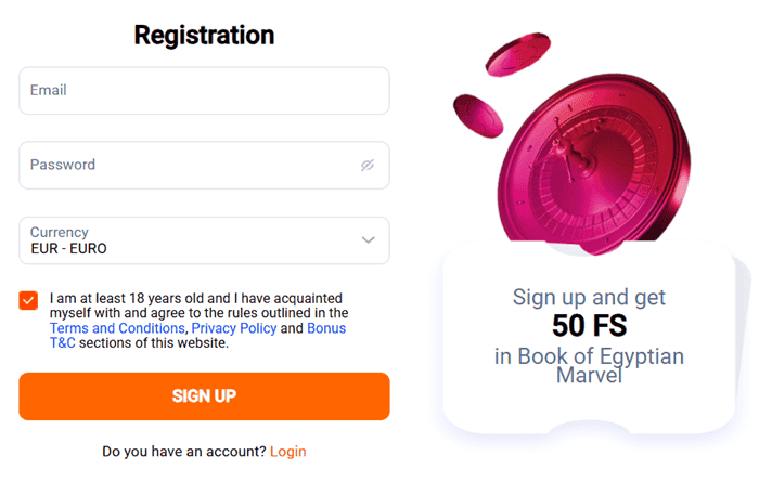 Open your account with FS Casino here 