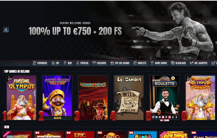 Glorion Casino 200 free spins and 100% welcome bonus up to 750 EUR 