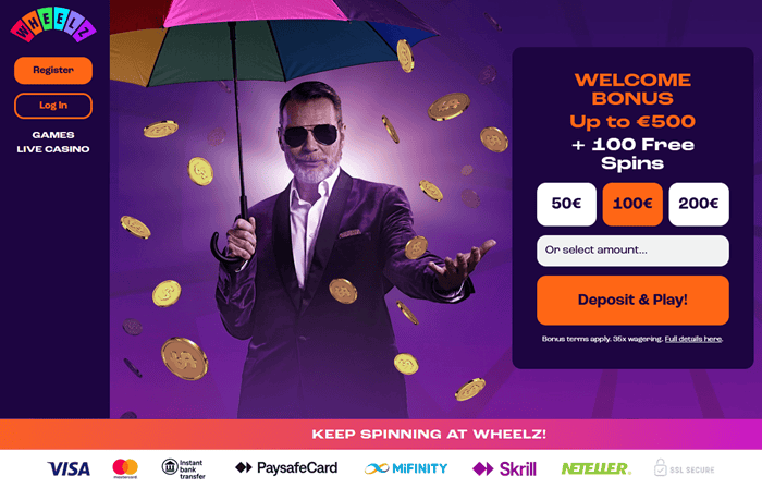 Wheelz Malta Casino Welcome Bonus and Free Spins 