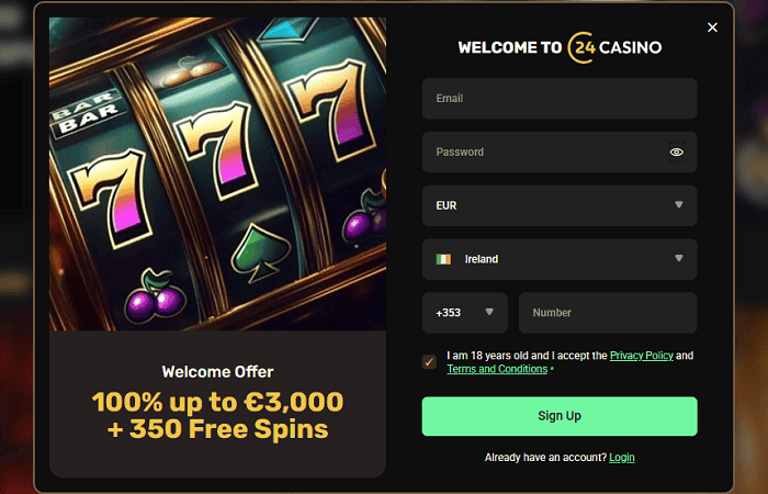 24Casino Register and Play 