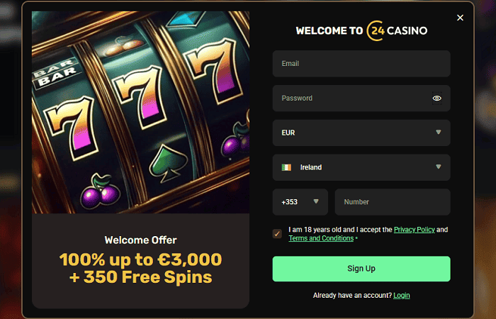 24Casino Register & Login 