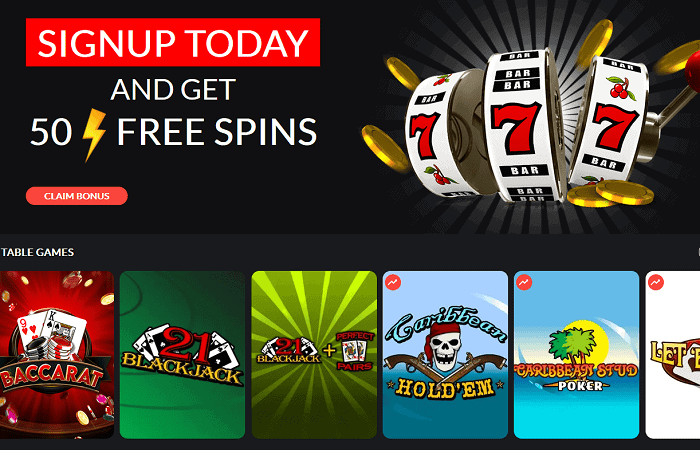 Register and Play 50 Free Spins instantly! 