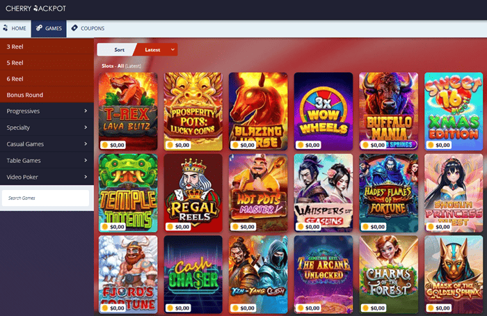Register at Cherry Jackpot Casino and log in to play for real money! 