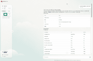 Screenshot of a chat on the desktop version of ExpressAI. An arrow points of the export button in the toolbar to the left side of the screen.