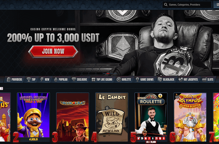 Glorion MMA Casino Crypto Bonus 