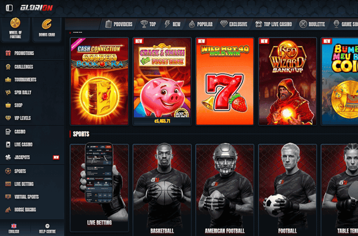 Glorion Casino Games and Sportsbook 