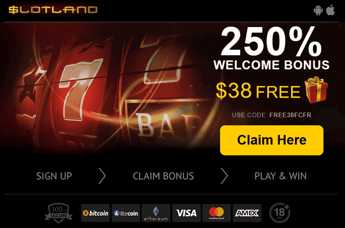 Slotland USA Casino Free Chip Code 
