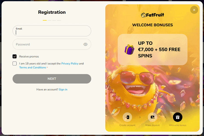 Register and Play Now 