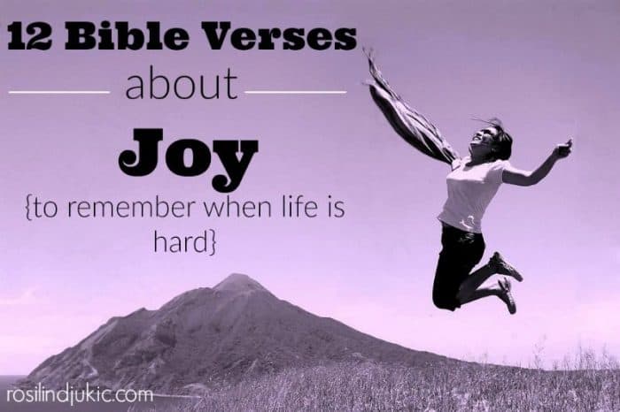 Life is hard. No doubt about that. But we don't have to let sorrow overwhelm us. Here are 12 verses to remember when we are sad.