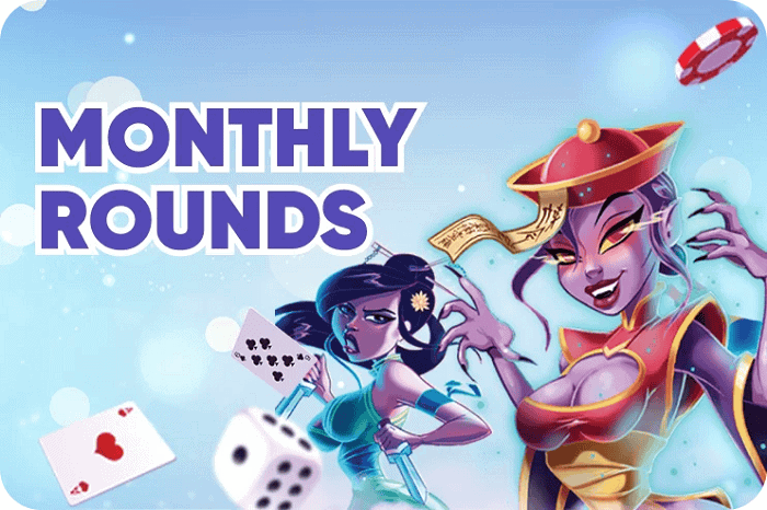 Get extra free spins every month! 