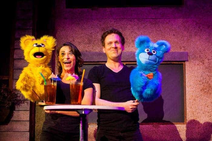 Avenue Q review with Jessica Parker and Stephen Arden as The Bad Idea Bears. Avenue Q UK Tour, Bristol Hippodrome Photo Credit Matt Martin Photography