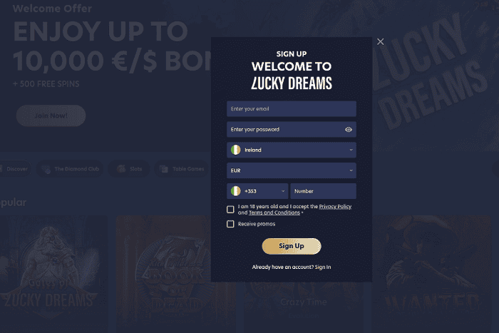 Create Your Player Account 