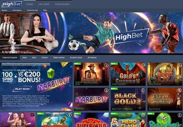 High Bet Free Cash Bonus 