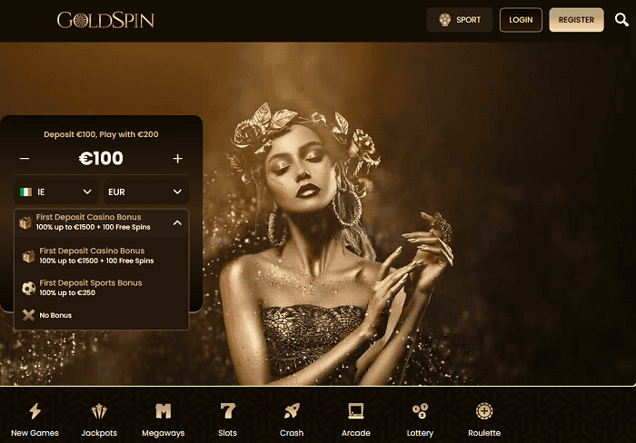 Goldspin Register and Login 