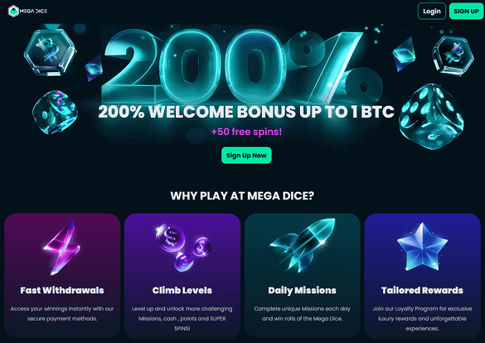 Mega Dice Bitcoin Bonus 