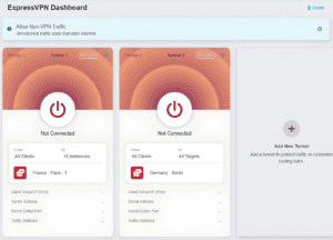 GL.iNet Fortify router, showing the ExpressVPN Dashboard.