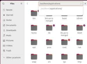 Select “applications.”