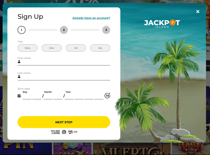 Create Your Account Now 