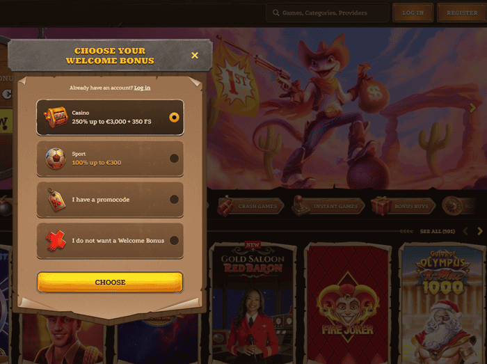 Lizaro Casino Sign Up Bonus 