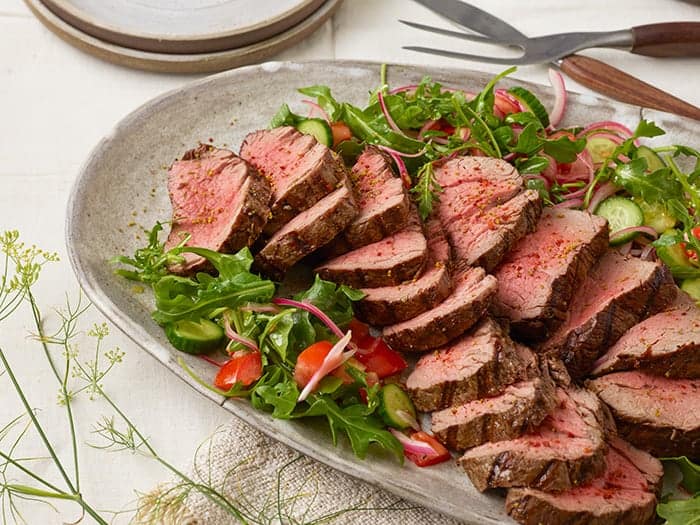 preparing beef tenderloin for the grill