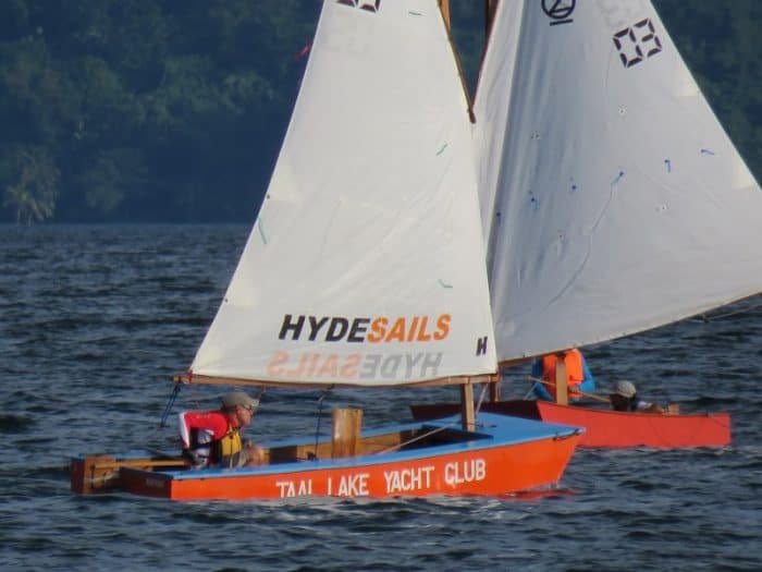 Lug rig fallacy - Peter and MIK showing Geese sail equally despite lug sails on different sides of the mast